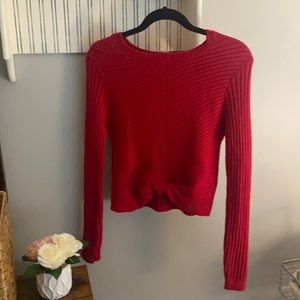 Red hollister sweater!